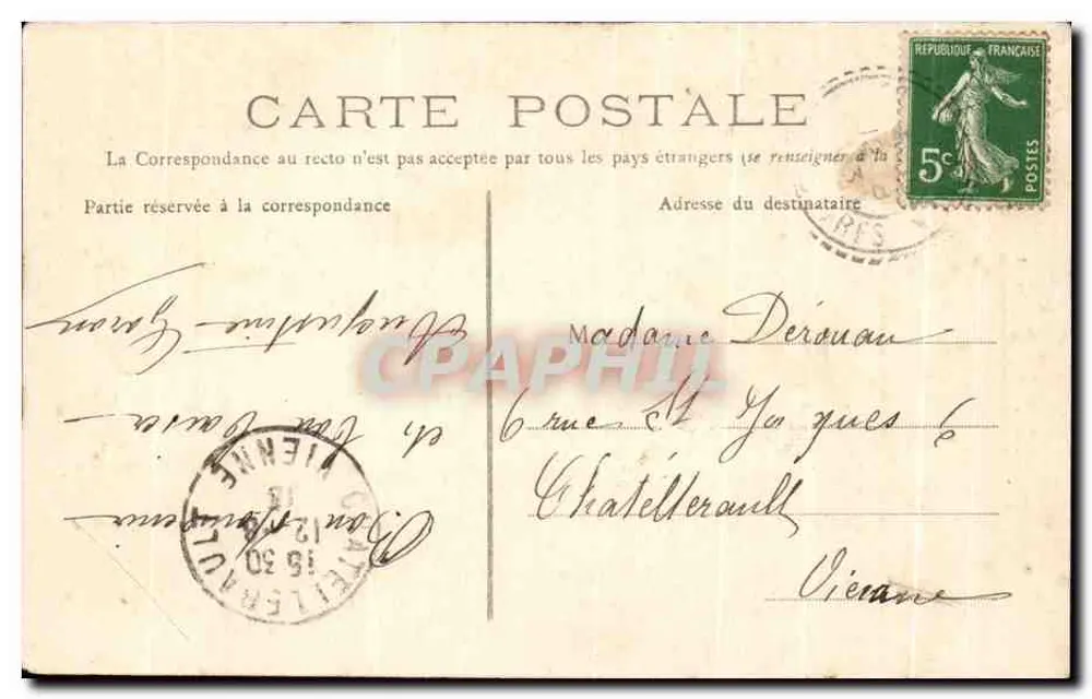 Saint-Clementin — L'Église et sa flèche — Édition Merle-Voy - Verso