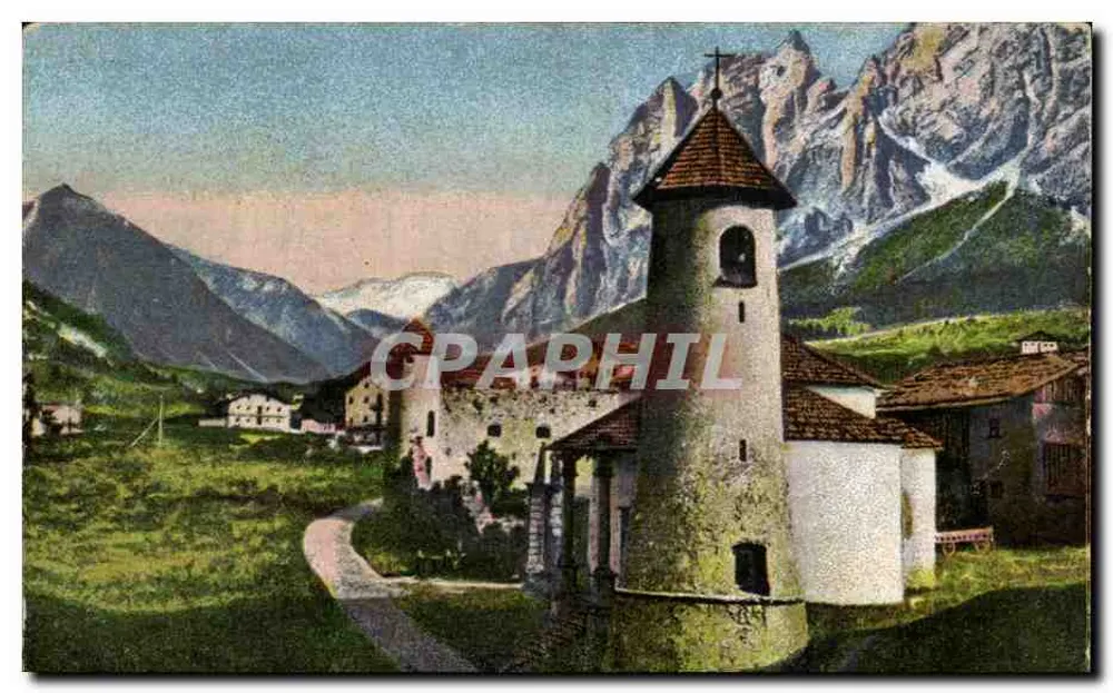 Igreja de Saint-Martin — Alpes italianas — editor desconhecido - Frente