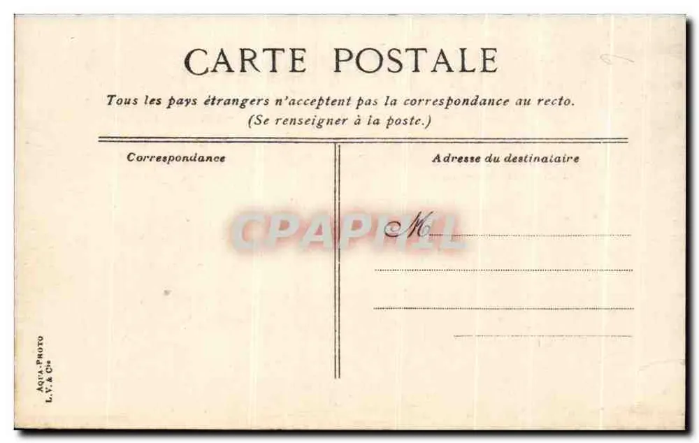 Palácio da Argélia — Exposição Colonial de Marselha 1906 — L.V.&C° - Verso