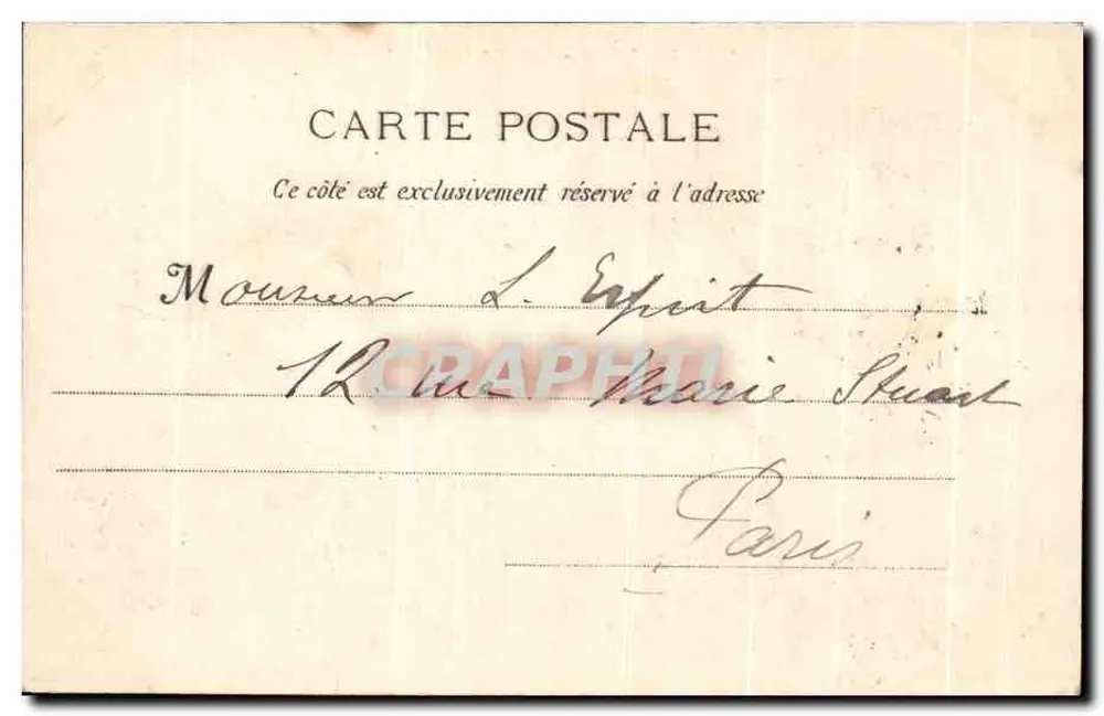 Marselha: Vista geral do Porto — L. B. Paris-Marseille - Verso