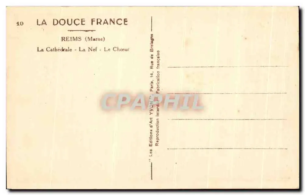 Reims - La Cattedrale - La Nave - Il Coro - Verso