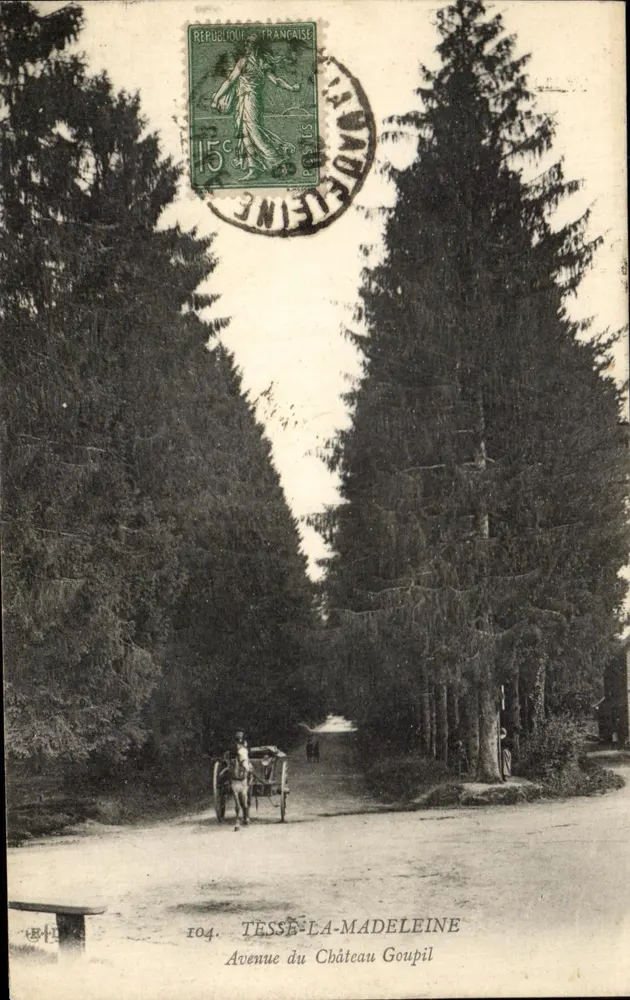 Château Goupil Avenue — Tesse-la-Madeleine — unbekannter Verlag, Nr. 104 - Vorderseite