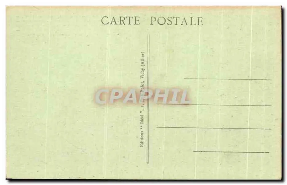 Pittoreske Auvergne — Kirche von Bessé — Verlag Ideal, Nr. 3323 - Rückseite