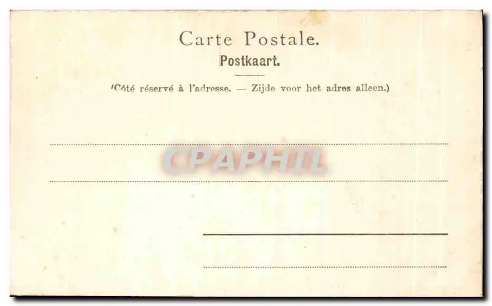 A Casa do Rei — Bruxelas — Editor E.A. Y. G., Bruxelas, n° 76619 - Verso