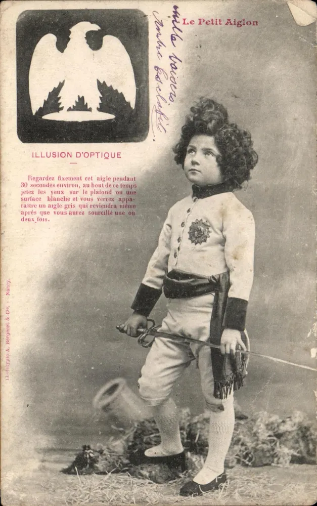 Ilusão de óptica — O Pequeno Falcão — D. Dujoly & Cie, Nancy - Frente