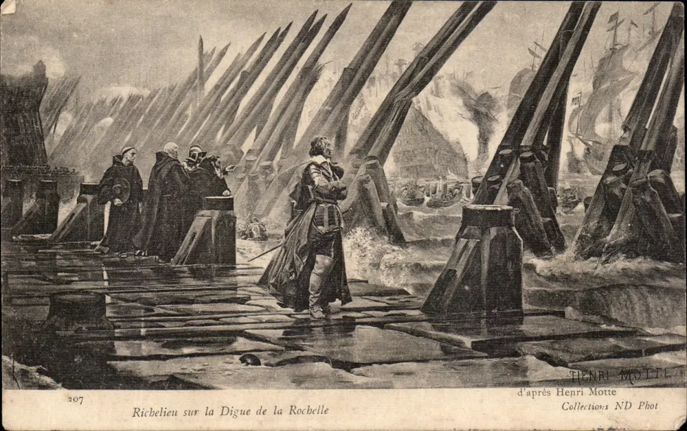 Richelieu auf der Digue von La Rochelle — nach Henri Motte — Collections ND Phot - Vorderseite