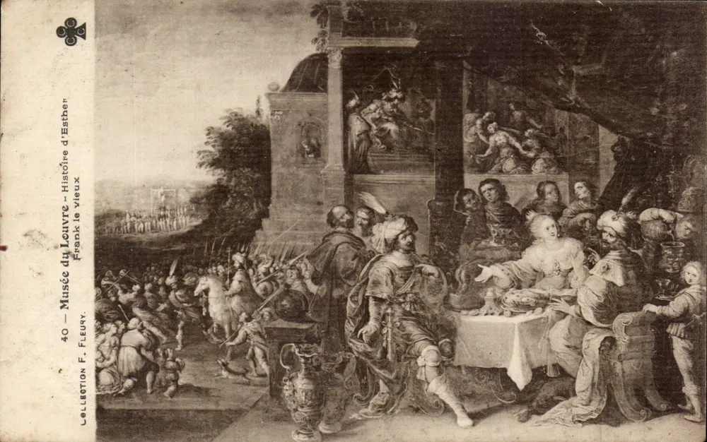 Louvre-Museum — Geschichte Esthers — Sammlung F. Fleury - Vorderseite