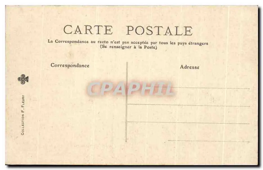 As Bodas de Cana — Museu do Louvre — Editor F. Fleury, n°18 - Verso