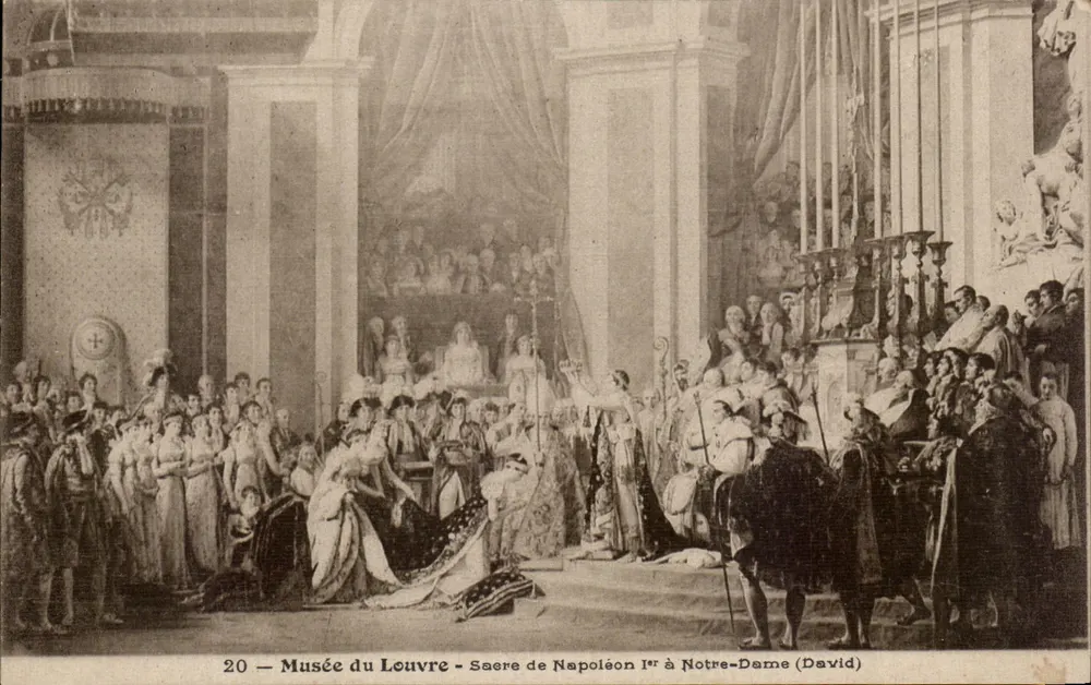 Krönung Napoleons I. in der Kathedrale Notre-Dame — Musée du Louvre — (David) — Sammlung F. Fleury, n°20 - Vorderseite