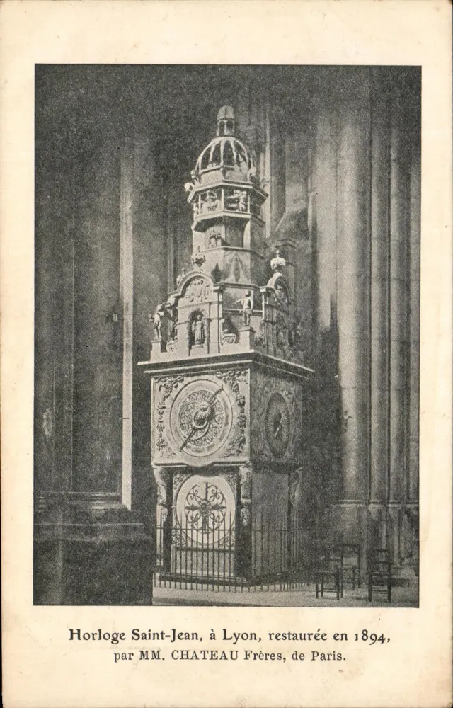 St.-Jean-Uhr, in Lyon, restauriert 1894 — von MM. CHATEAU Frères, Paris - Vorderseite