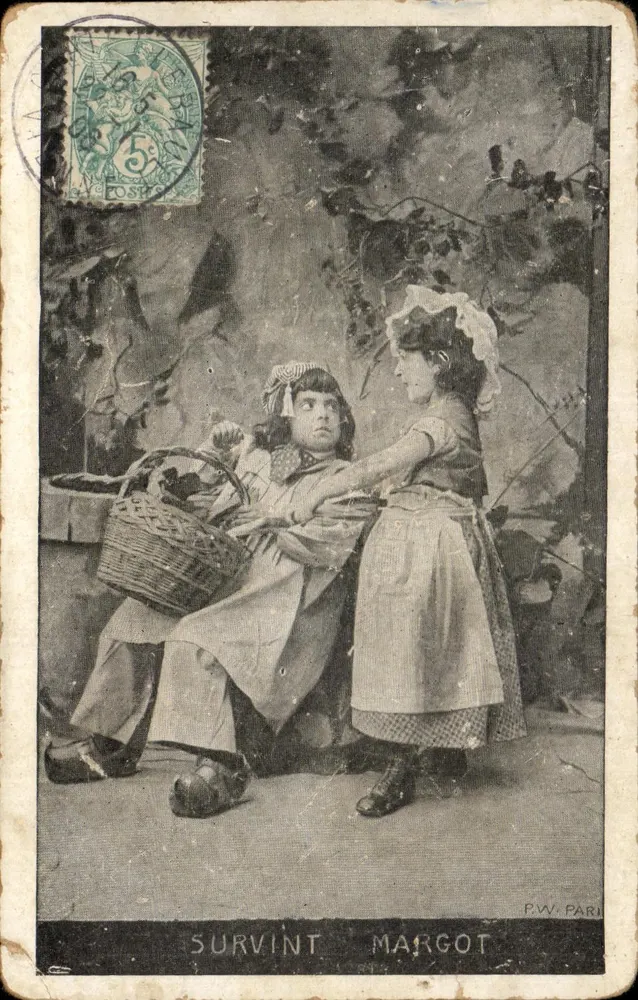 Survint Margot — cena de jardim — P.W. Paris - Frente