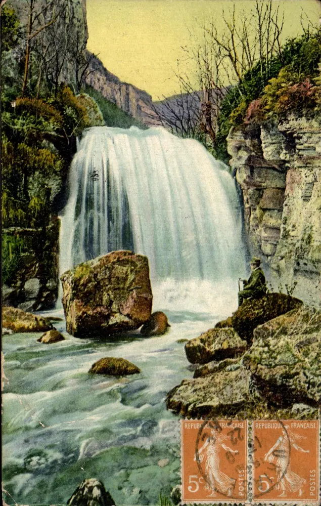 Cachoeira de Sassenage — Dauphiné — editada por Dauphiné - Frente