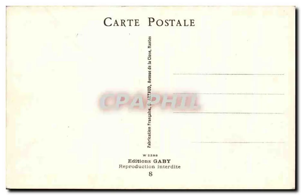 Cinco Minutos de Parada — cena de estação com trem e passageiros — desenho de T. Betiet, edição Gaby, Nantes - Verso