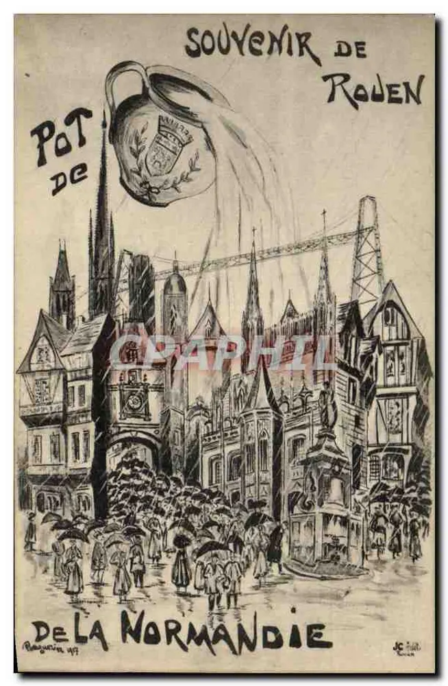 Pot der Normandie — Erinnerung an Rouen — JC Baudin, n° 47 - Vorderseite