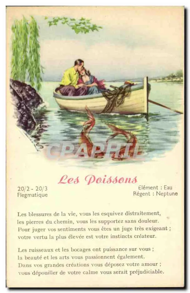 Die Fische — Astrologie — In Frankreich gedruckt - Vorderseite