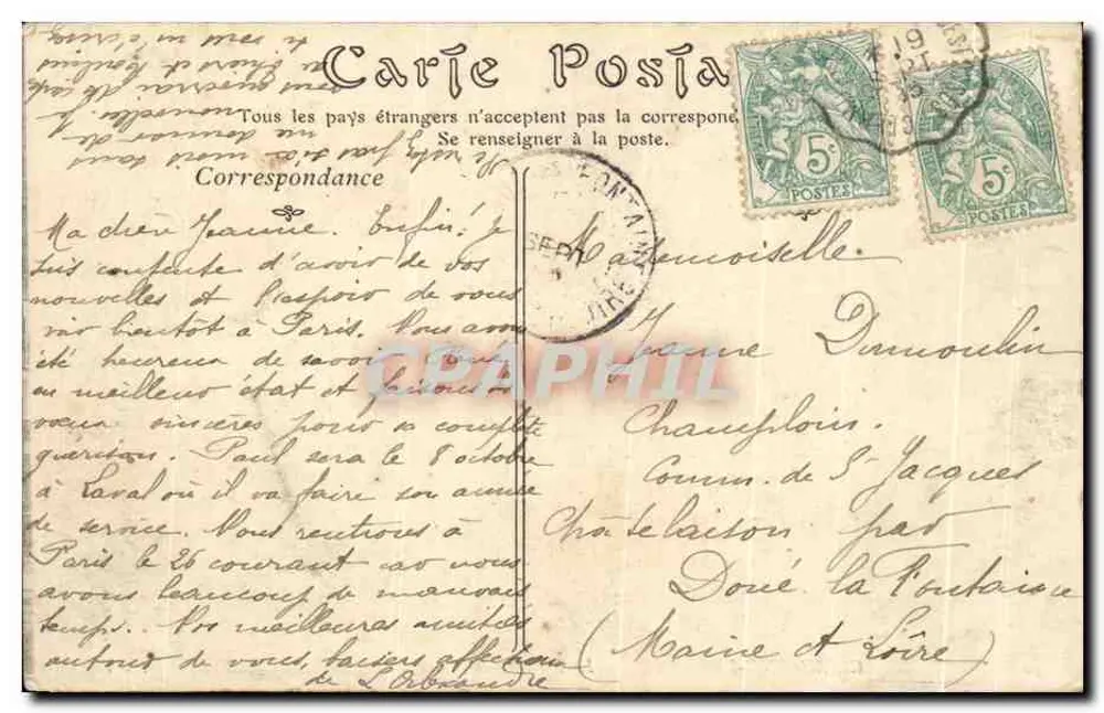 Clermont-Ferrand — A Escola Blaise-Pascal — editor N.D. Pha - Verso