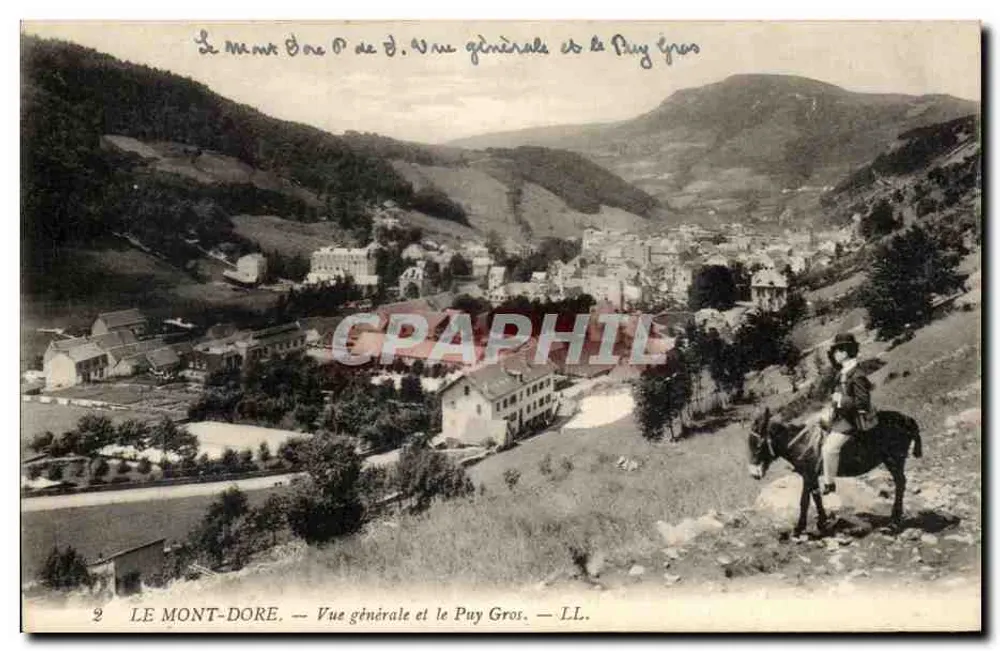 Le Mont-Dore — Allgemeiner Blick und der Puy Gros — LL. - Vorderseite