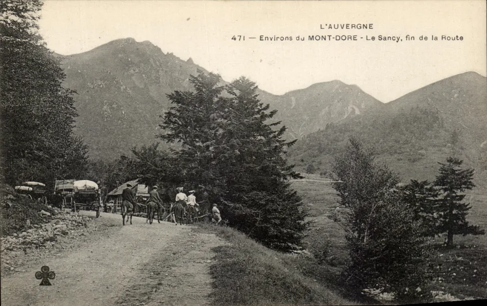 Umgebung von Mont-Dore - Le Sancy, Ende der Straße — Auvergne, Nr. 471 - Vorderseite