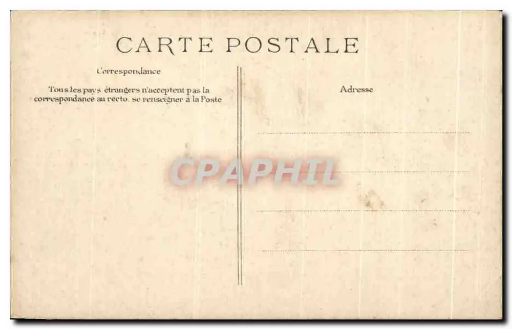 Montluçon — Boulevard Courtais e a Postal — Editor E. F. D. - Verso