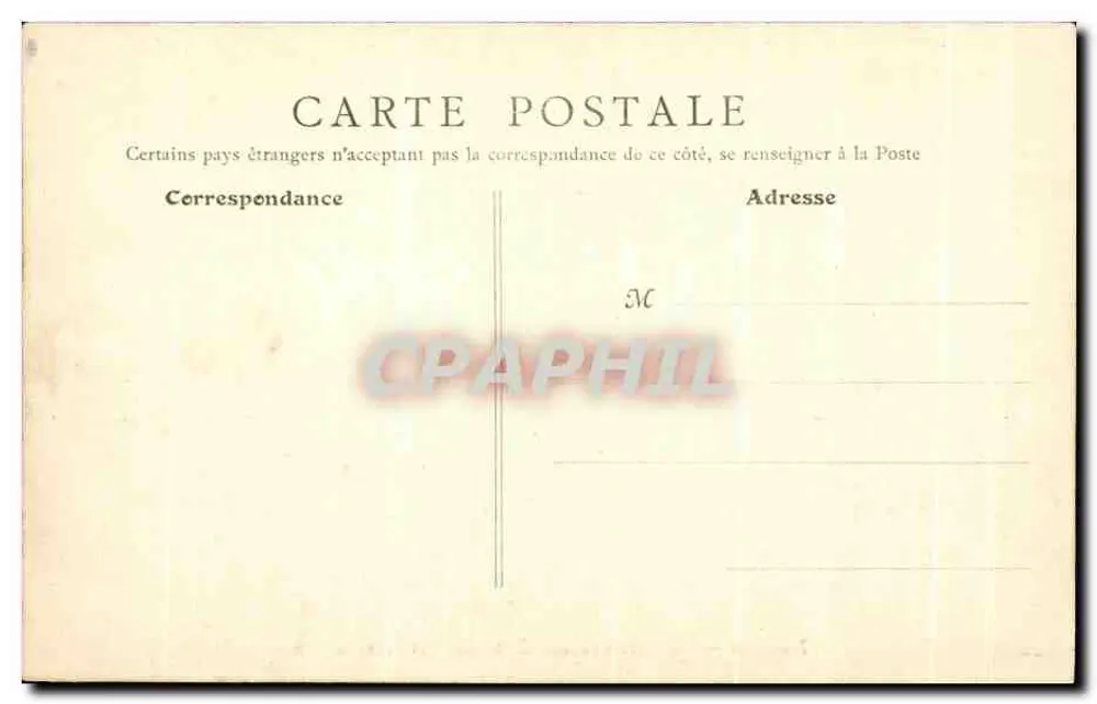 Nevers — La Poste - Offizierskreis und Tor von Paris — B. F., Paris, Nr. 10 - Rückseite