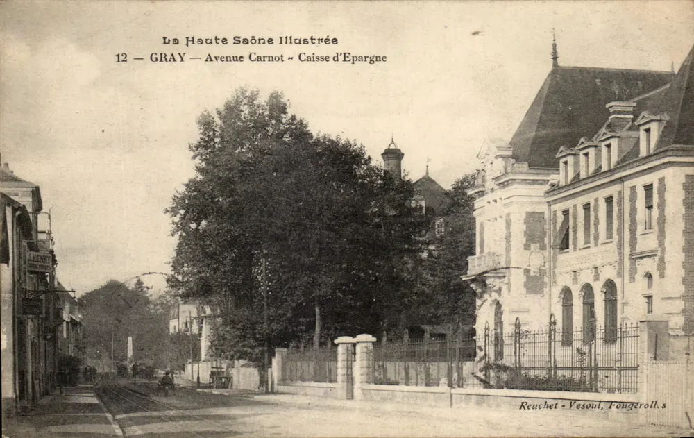 Gray — Avenue Carnot — Sparkasse — La Haute Saône Illustrée - Vorderseite