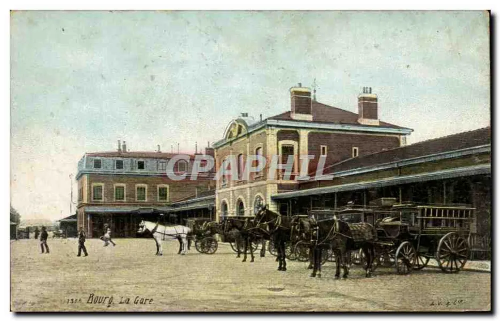 Bourg La Gare — Stazione — Editore AQUILA PHOTO, n° 2620 - Recto