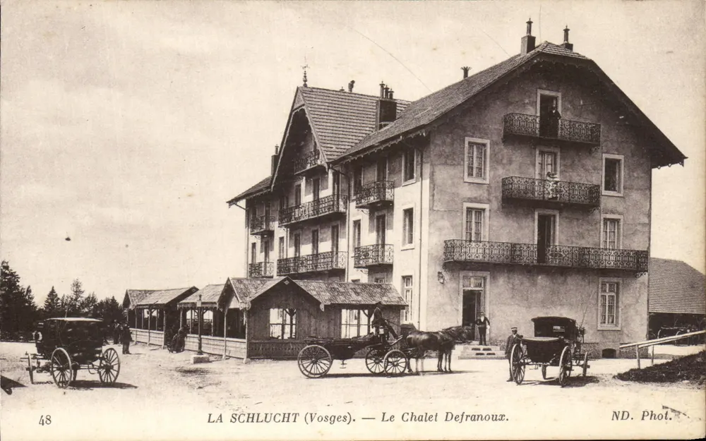 A Schlucht (Vosges) — O Chalet Defranoux — ND. Fot. - Frente