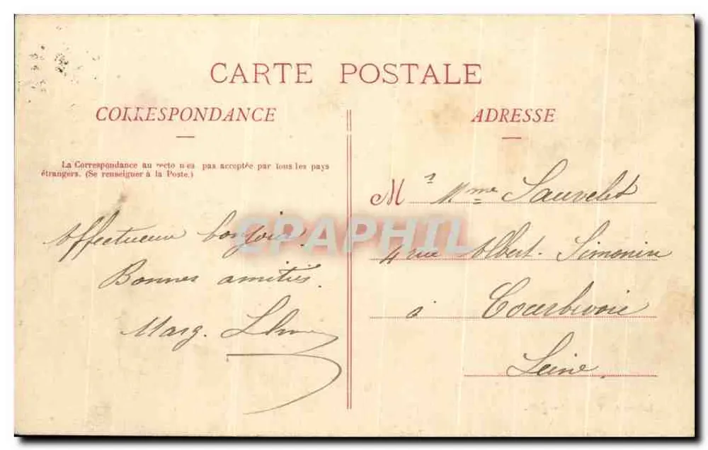 Lunéville - Viertel Bauvau (9. Dragons) — Édition Ad. Valentin, Lunéville - Rückseite