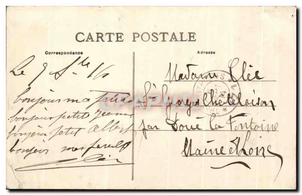 Route de Fère-Champenoise — Café de la Gare — Edit. Maillet - Rückseite