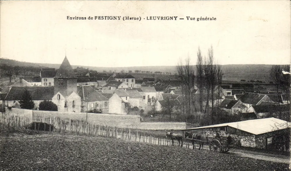 Leuvrigny — Vue générale — Environ de Festigny (Marne) - Frente