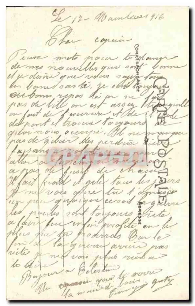 Leuvrigny — Vue générale — Environ de Festigny (Marne) - Verso