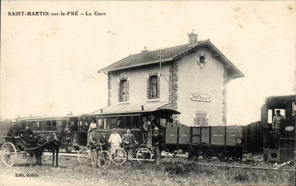 Saint-Martin-sur-le-Pré — Die Station — Edit. Robin - Vorderseite