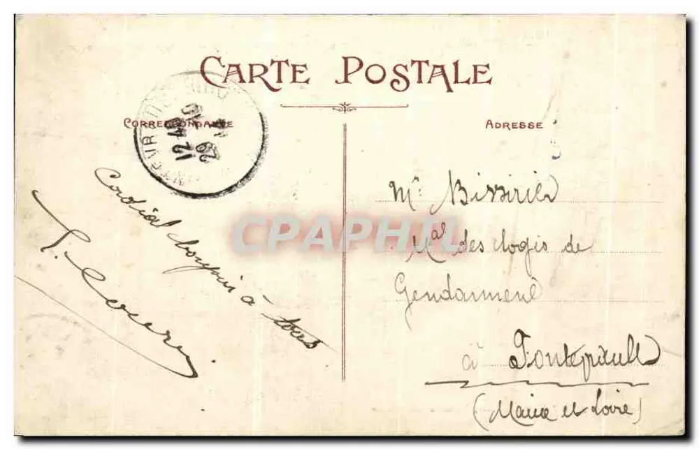 Châlons-sur-Marne — Praça da República — Edit. V. Lagabbe 'A Jeanne d'Arc' - Verso