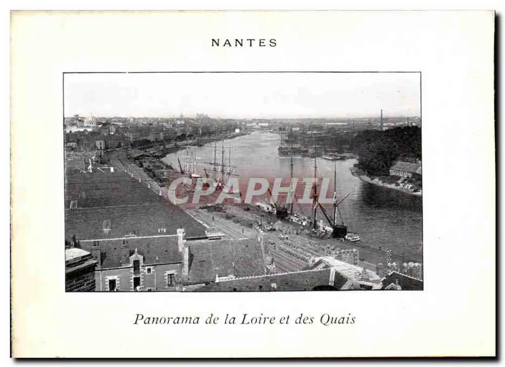 NANTES — Ansicht der Loire und der Quais - Vorderseite