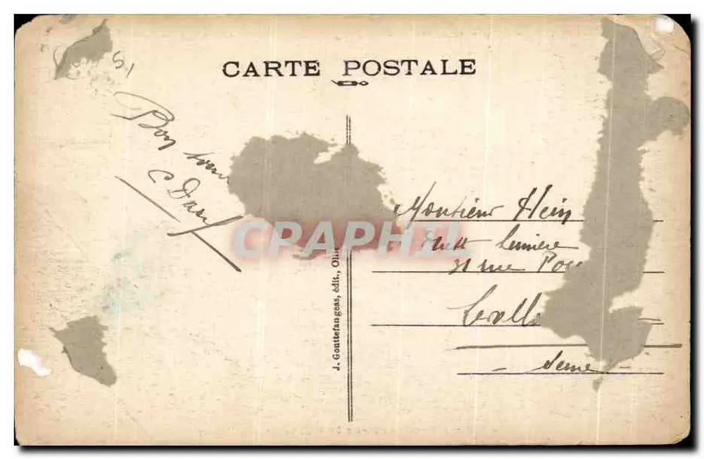 Der Große Bogen am Fluss Diane — Thermalstraße der Auvergne, von Mont-Dore nach Saint-Nectaire — G.D'O. Nr. 120 - Rückseite