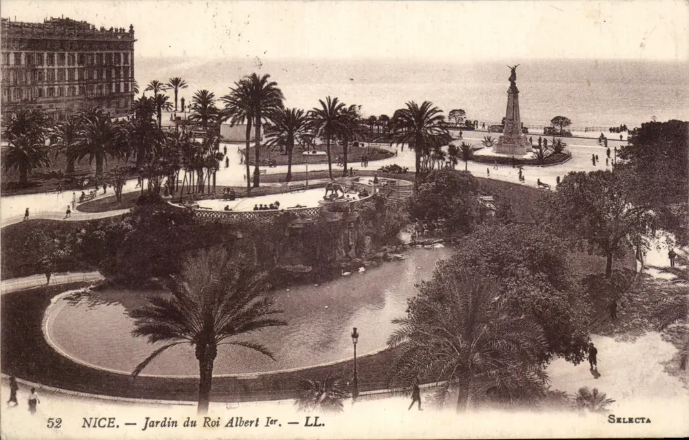 Nice — Jardim do Rei Albert Ier — LL. — Selecta - Frente