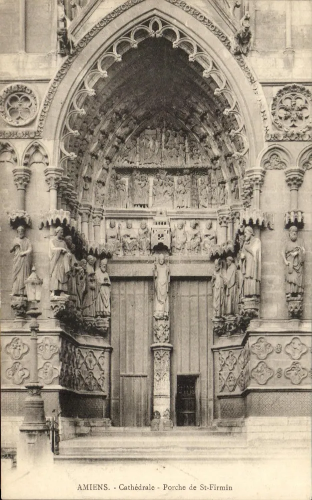 Amiens. Kathedrale - Portal von St-Firmin - Vorderseite