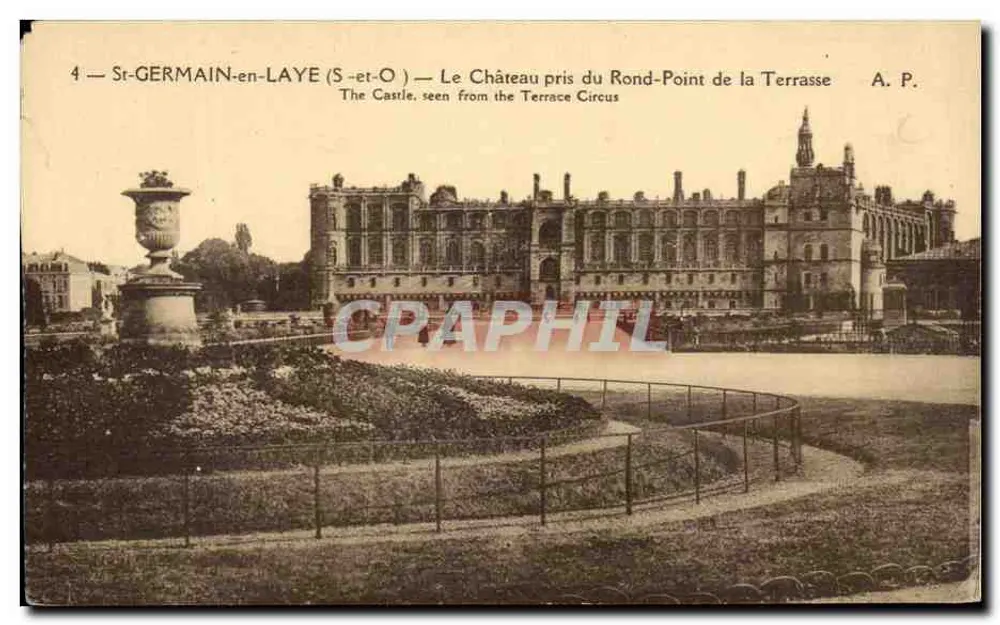 St-GERMAIN-en-LAYE — Le Château pris du Rond-Point de la Terrasse — A. P. - Vorderseite