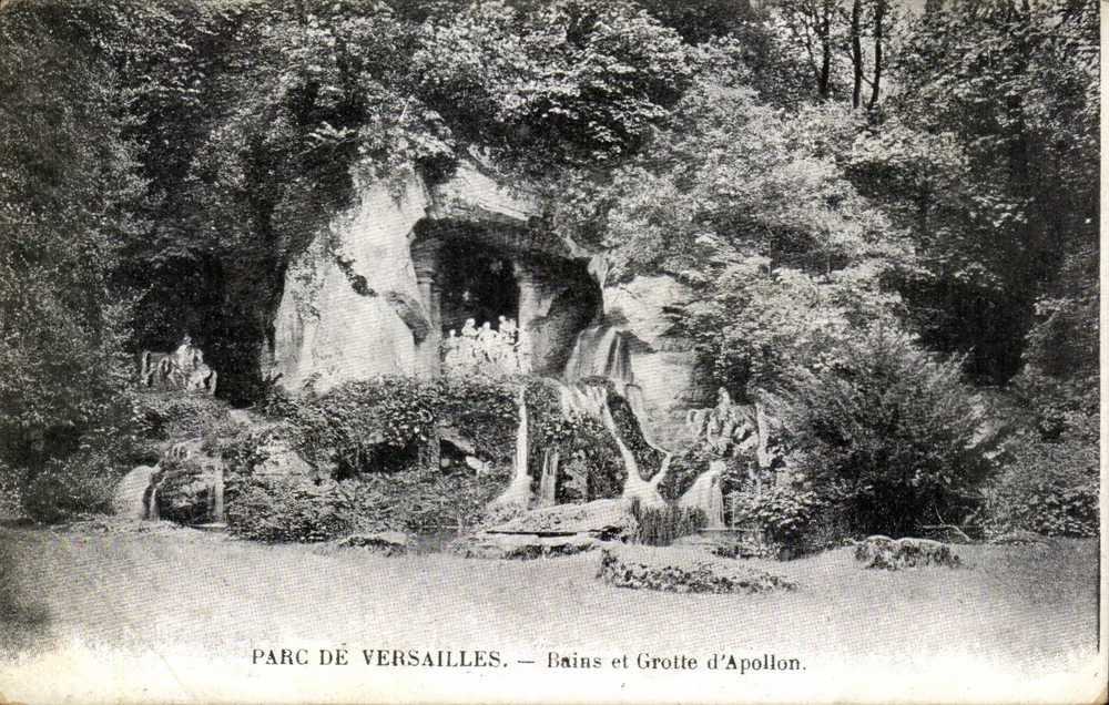 Parque de Versalles — Baños y Grotta de Apolo — Editor no visible - Anverso
