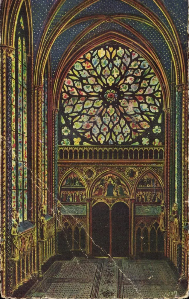 Sainte-Chapelle — Die Große Rose — Éditions d'Art YVON - Vorderseite