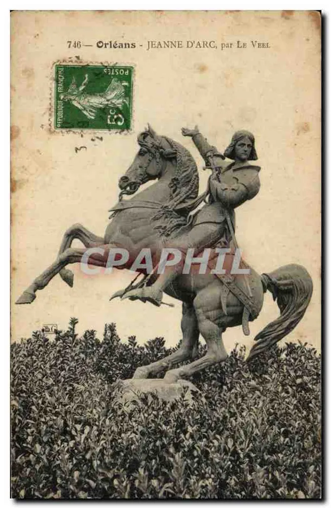 Orléans - Jeanne d'Arc, por Le Veel — editor não visível, n° de série 746 - Frente