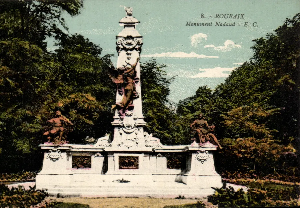 Roubaix — Monument Nadaud — E.C. - Frente