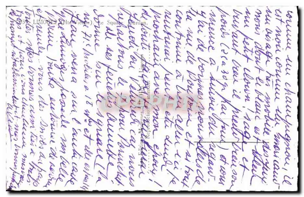 प्लेस जूर्डन — लिमोज (हॉट-विएन) — पोस्ट के एडिशन्स - पीछे