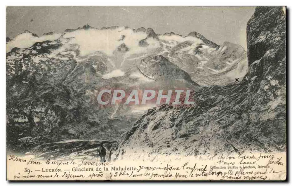 Glaciares da Maladetta — Luchon — Coleção Sarthe & Luchon, Depositado - Frente