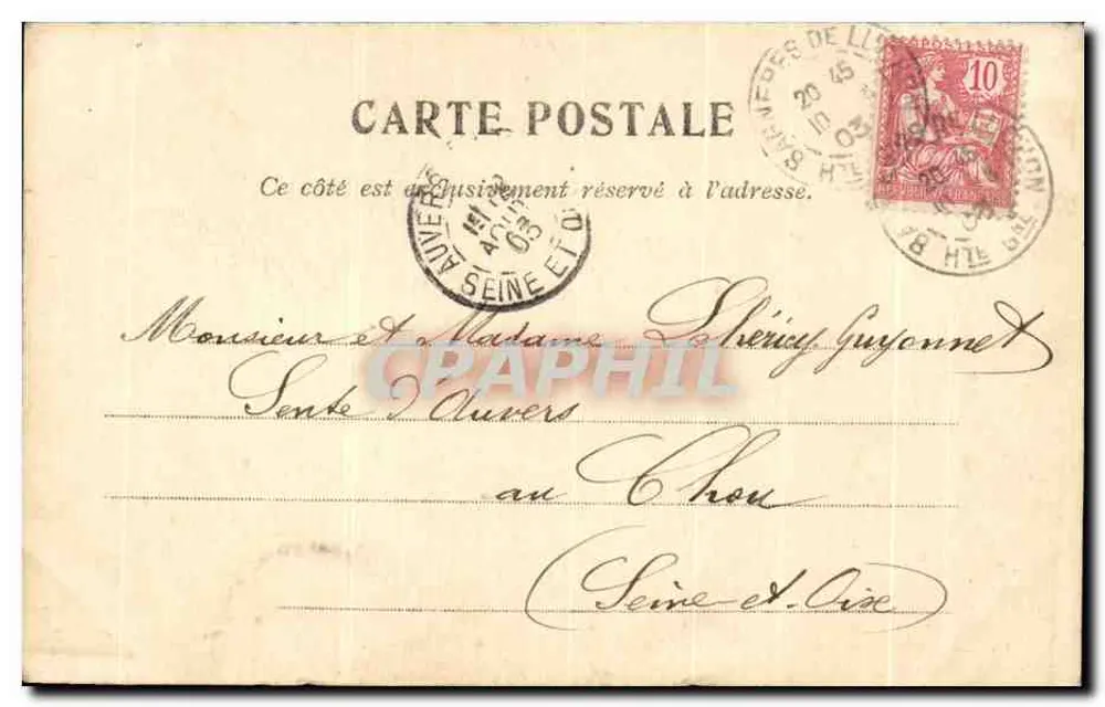 Glaciares da Maladetta — Luchon — Coleção Sarthe & Luchon, Depositado - Verso