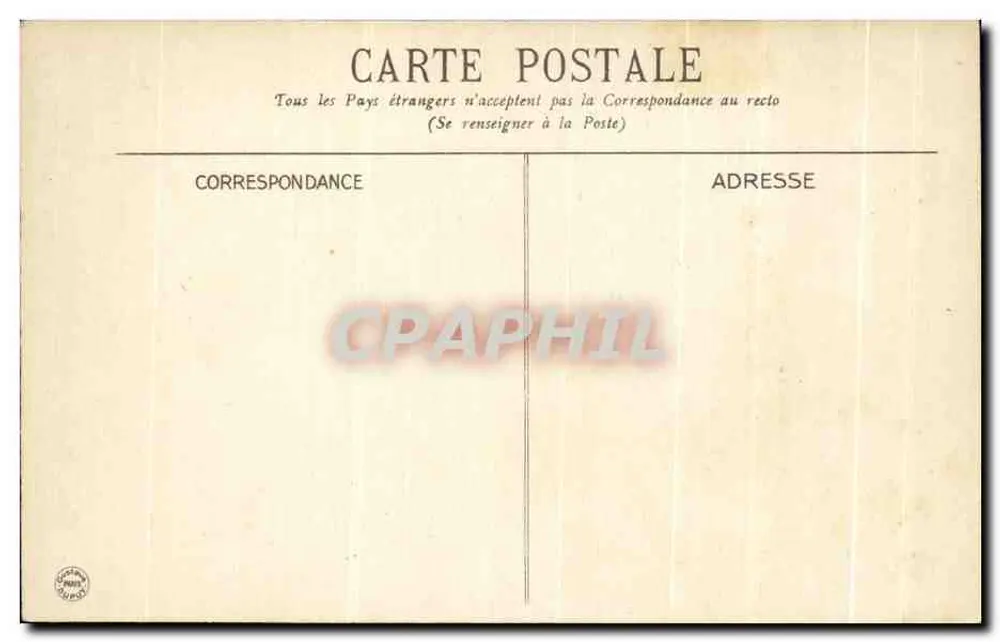 Vichy — Militärkrankenhaus — G.D. - Rückseite