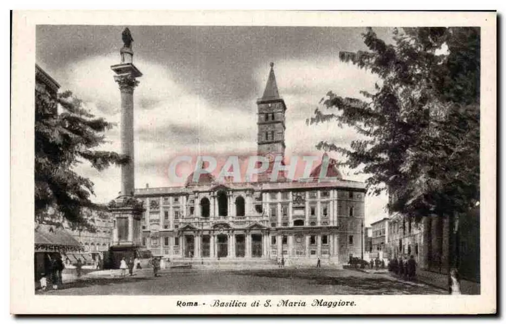 Roma - Basílica de S. Maria Maior — editor Strecke, Milão, n° 4587-7 - Frente