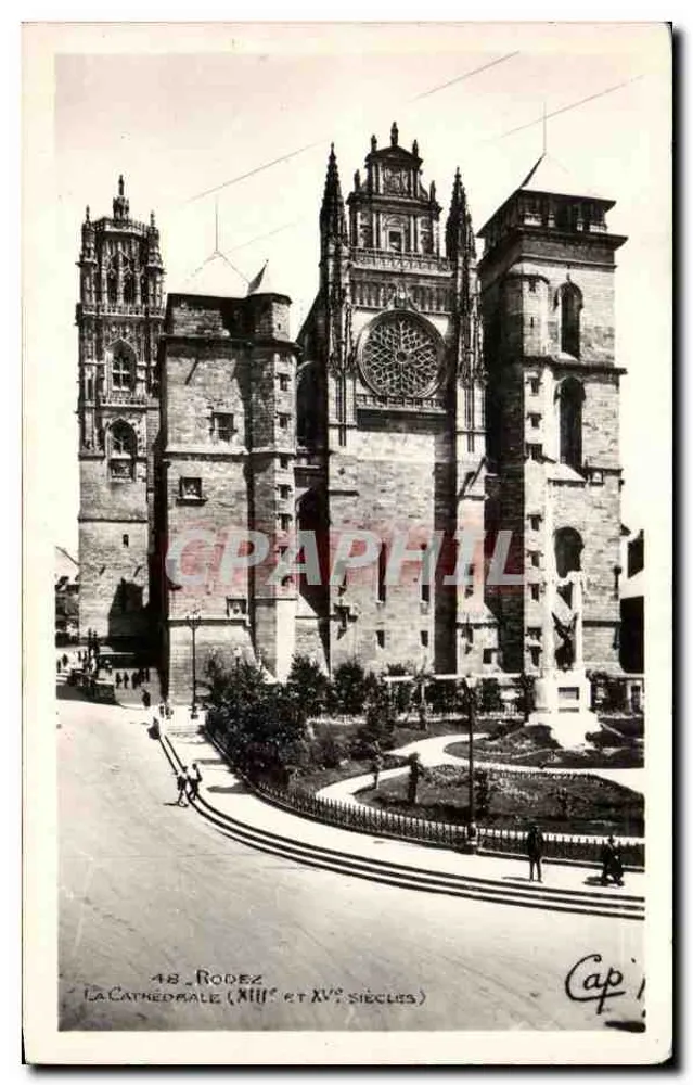 Rodez — A Catedral (séculos XIII e XV) — C.A.P. Paris - Frente