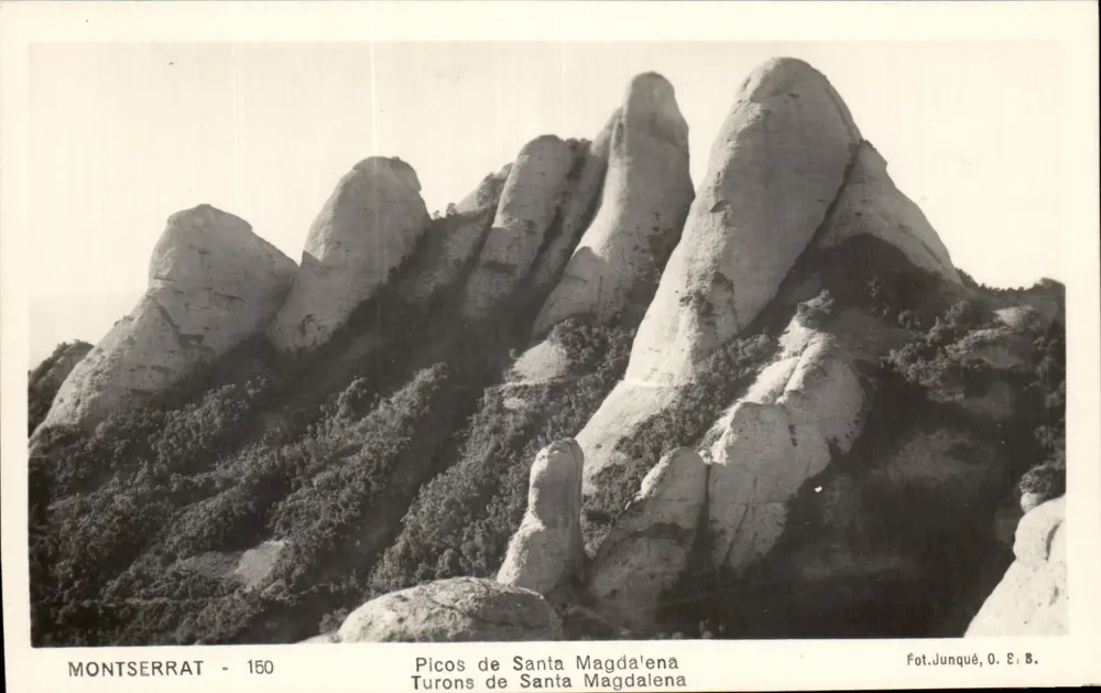 Montserrat - Picos de Santa Magdalena — Fot. Junqué, O. E. B. — n.º 150 - Frente