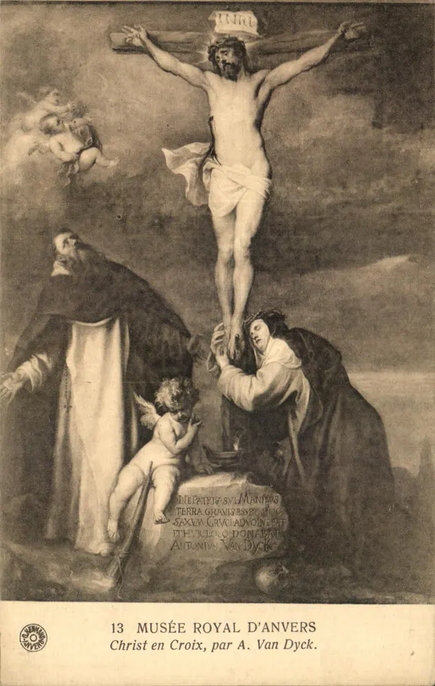 Cristo na Cruz — Museu Real de Anvers — por A. Van Dyck - Frente